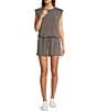 Skies Are Blue Brushed Modal Crew Neck Sleeveless Muscle Top, Color:Charcoal - Image 3