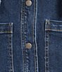 Skies Are Blue Cape Collared Long Sleeve Coordinating Denim Jacket - Image 5