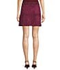 Skies Are Blue Faux Suede Belted A-Line Mini Coordinating Skirt - Image 2