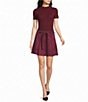 Skies Are Blue Faux Suede Belted A-Line Mini Coordinating Skirt - Image 3