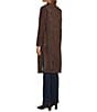 Skies Are Blue Faux Suede Notch Collar Neck Long Sleeve Open Front Duster - Image 4