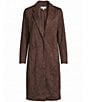 Skies Are Blue Faux Suede Notch Collar Neck Long Sleeve Open Front Duster - Image 6