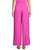 Color:Rose-Violet - Image 2 - High Rise Front Tucked Wide Leg Palazzo Pants