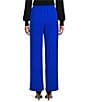 Color:Neon Blue - Image 2 - High Waist Pintuck Side Pocket Trousers