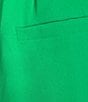 Color:Fresh Green - Image 4 - High Waist Pintuck Side Pocket Trousers