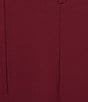 Color:Plum - Image 4 - High Waist Pintuck Side Pocket Trousers