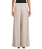 Skies Are Blue Linen Blend Striped Wide Leg Pull On Pants - Image 2