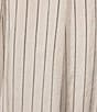 Skies Are Blue Linen Blend Striped Wide Leg Pull On Pants - Image 4