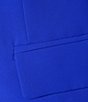 Skies Are Blue Notch Lapel Long Sleeve Flap Pocket Open Front Coordinating Blazer, Color:Neon Blue - Image 4