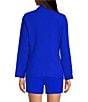 Skies Are Blue Notch Lapel Long Sleeve Flap Pocket Open Front Coordinating Blazer - Image 2