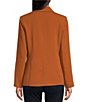 Color:Toffee - Image 2 - Notch Lapel Long Sleeve Open Front Recycled Scarlett Blazer
