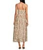 Skies Are Blue Paisley Halter Neck Macrame Embroidered Midi Dress, Color:Cream Multi - Image 2
