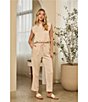 Skies Are Blue Pintuck Drawstring Coordinating Cargo Pants - Image 4