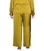 Skies Are Blue Plus Size Drawstring Waist Wide Leg Coordinating Pants - Image 2