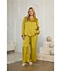 Skies Are Blue Plus Size Drawstring Waist Wide Leg Coordinating Pants - Image 6