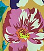 Color:Multi Floral - Image 4 - Plus Size Floral Print Woven Split V-Neck Flutter Short Sleeve Top