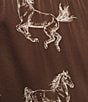 Skies Are Blue Plus Size Horse Print Wide Leg Satin Pants - Image 4