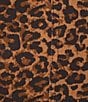 Skies Are Blue Plus Size Leopard Printed Twill Pants, Color:Brown - Image 4