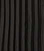 Skies Are Blue Plus Size Pleated Midi Skirt, Color:Black - Image 3