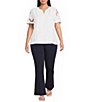 Skies Are Blue Plus Size Pull-On Flare Leg Pant - Image 3