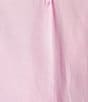 Color:Lavender - Image 4 - Plus Size Woven Split V-Neck Flutter Short Sleeve Blouse