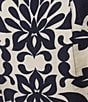Skies Are Blue Printed Flat Front Coordinating Shorts, Color:Navy/Ivory - Image 4