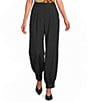 Skies Are Blue Recycled High Waisted Front Pleat Cuffed Hem Pants - Image 1
