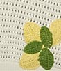 Skies Are Blue Scoop Neck Sleeveless Crochet Lemon Applique Coordinating Tank, Color:Off White-Lemon - Image 4