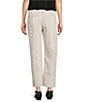 Skies Are Blue Snake Print Cotton Twill Barrel Pants, Color:Beige Multi - Image 2