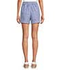 Skies Are Blue Stripe Star Embroidered Pull On Shorts - Image 2