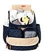Color:Navy - Image 5 - Quilted Forma Backpack Diaper Bag