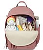 Color:Pink - Image 4 - Greenwich Tasseled Vegan Leather Backpack Diaper Bag