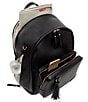 Color:Black - Image 2 - Greenwich Tasseled Vegan Leather Backpack Diaper Bag