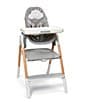 Color:White/Grey - Image 1 - Sit-To-Step High Chair