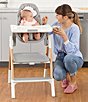 Color:White/Grey - Image 5 - Sit-To-Step High Chair