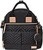 Color:Black - Image 1 - Suite 6-In-1 Quilted Diaper Backpack