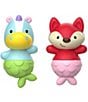 Color:Multi - Image 1 - ZOO Mix & Match Flippers - Unicorn/Fox Bath Toys