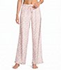 Sleep Sense Animal Print Velour Drawstring Elastic Waist Coordinating Sleep Pants - Image 1