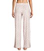 Sleep Sense Animal Print Velour Drawstring Elastic Waist Coordinating Sleep Pants - Image 2