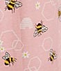 Color:Bees and Honey - Image 5 - Bees & Honey Print Short Sleeve Crew Neck Knit Nightgown