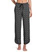 Sleep Sense Black Geo Print Coordinating Sleep Pants, Color:Black Geo - Image 1