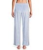 Sleep Sense Blue Dots Print Velour Drawstring Tie Coordinating Sleep Pants - Image 2