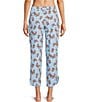 Sleep Sense Butterfly Print Coordinating Knit Sleep Capri Pants - Image 2