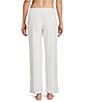 Sleep Sense Cable Knit Print Velour Drawstring Tie Coordinating Sleep Pants, Color:Cream Cable - Image 2