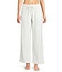 Sleep Sense Cable Knit Print Velour Drawstring Tie Coordinating Sleep Pants - Image 1