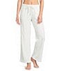 Sleep Sense Cable Knit Print Velour Drawstring Tie Coordinating Sleep Pants - Image 1