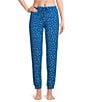 Sleep Sense Confetti Dot Knit Drawstring Tie Coordinating Sleep Joggers - Image 1