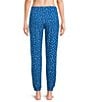 Sleep Sense Confetti Dot Knit Drawstring Tie Coordinating Sleep Joggers - Image 2