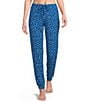 Sleep Sense Confetti Dot Knit Drawstring Tie Coordinating Sleep Joggers - Image 1