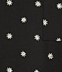 Color:Black Daisy - Image 5 - Daisy Print Short Sleeve Crew Neck Knit Nightgown
